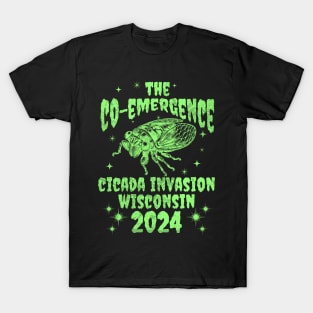 Wisconsin Cicada Invasion 2024 - Wisconsin Cicada Co-Emergence 2024 T-Shirt